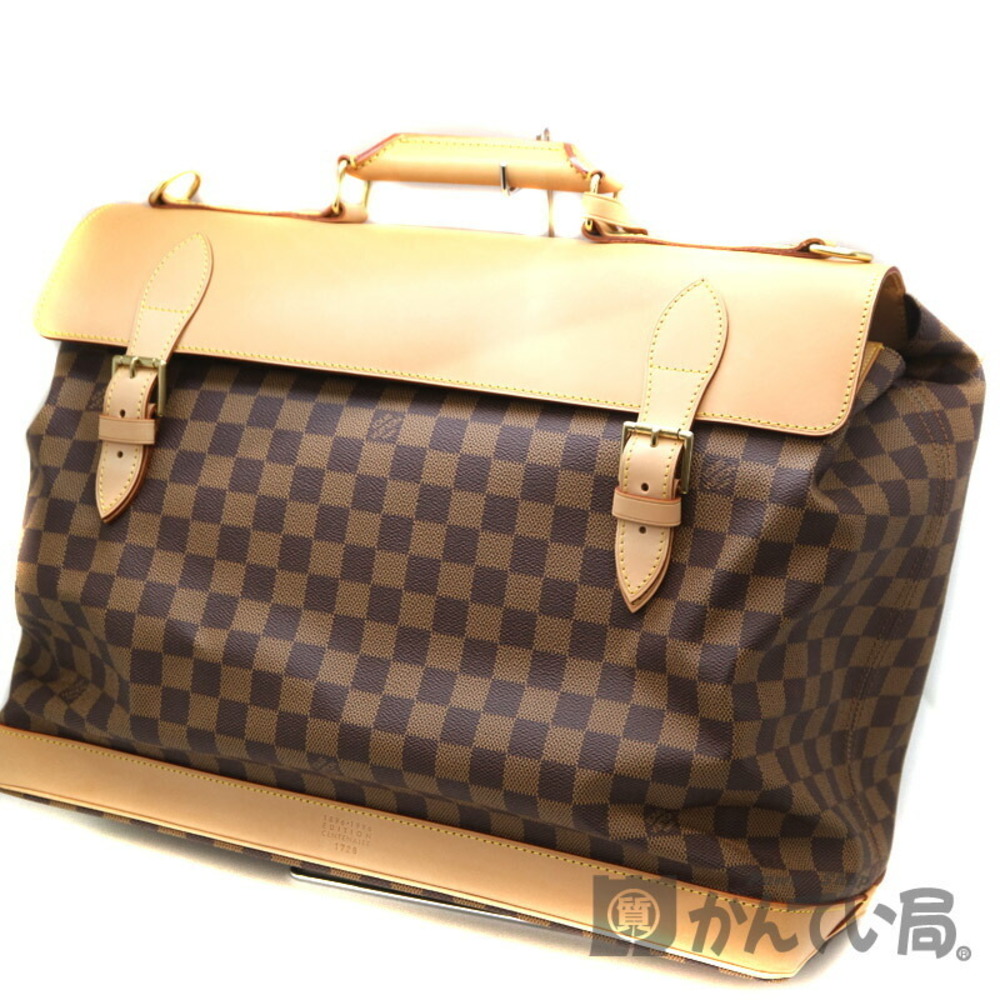 Louis Vuitton Brown Canvas Damier Clipper Bag Ebene Shoulder